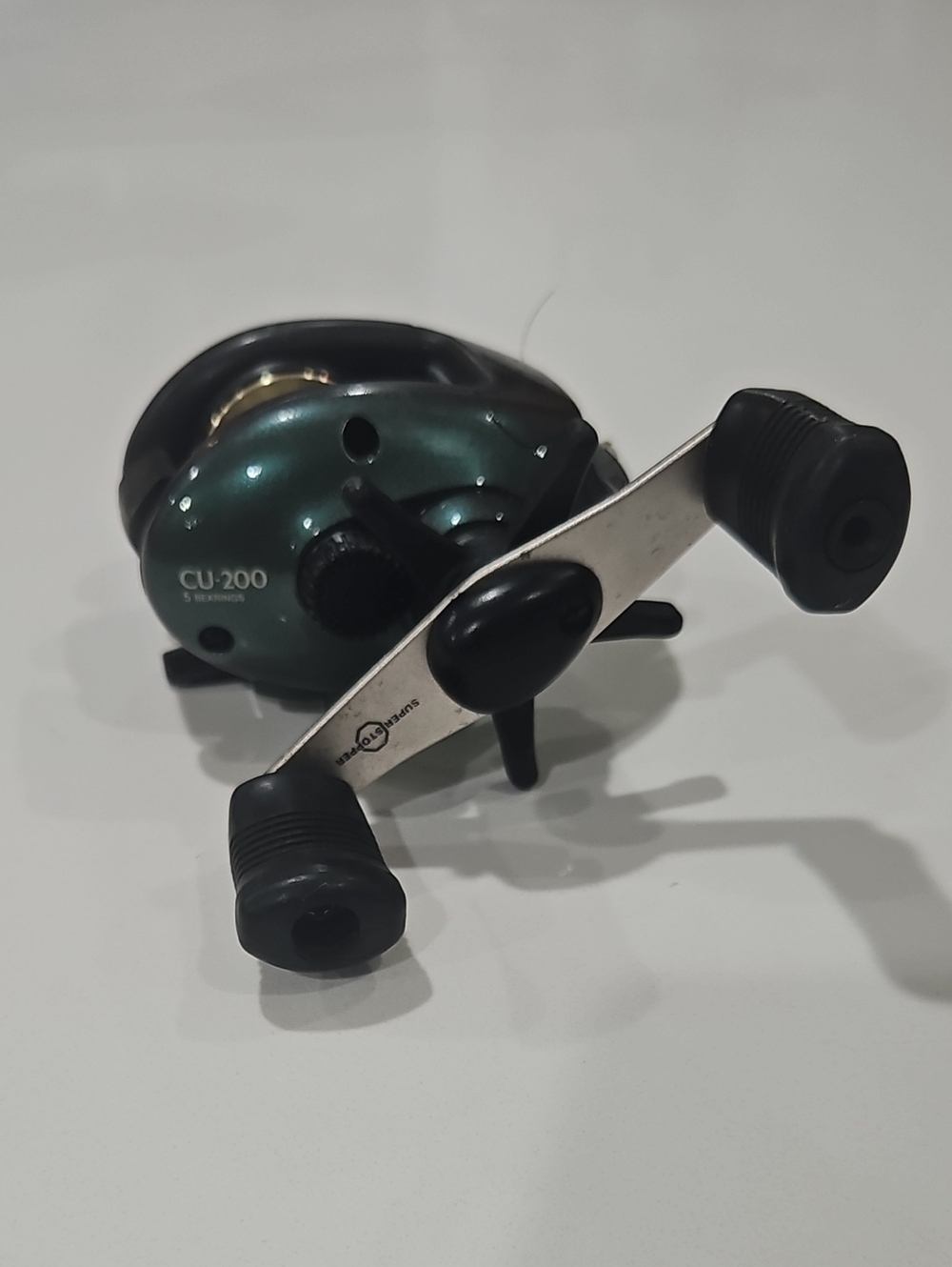 Shimano Cu-200 Metallic Green Baitcasting Reel. Vintage.